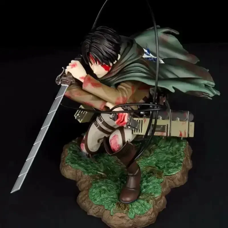 Attack on Titan Levi Battle Scene Figurine (18 cm) - Image 3