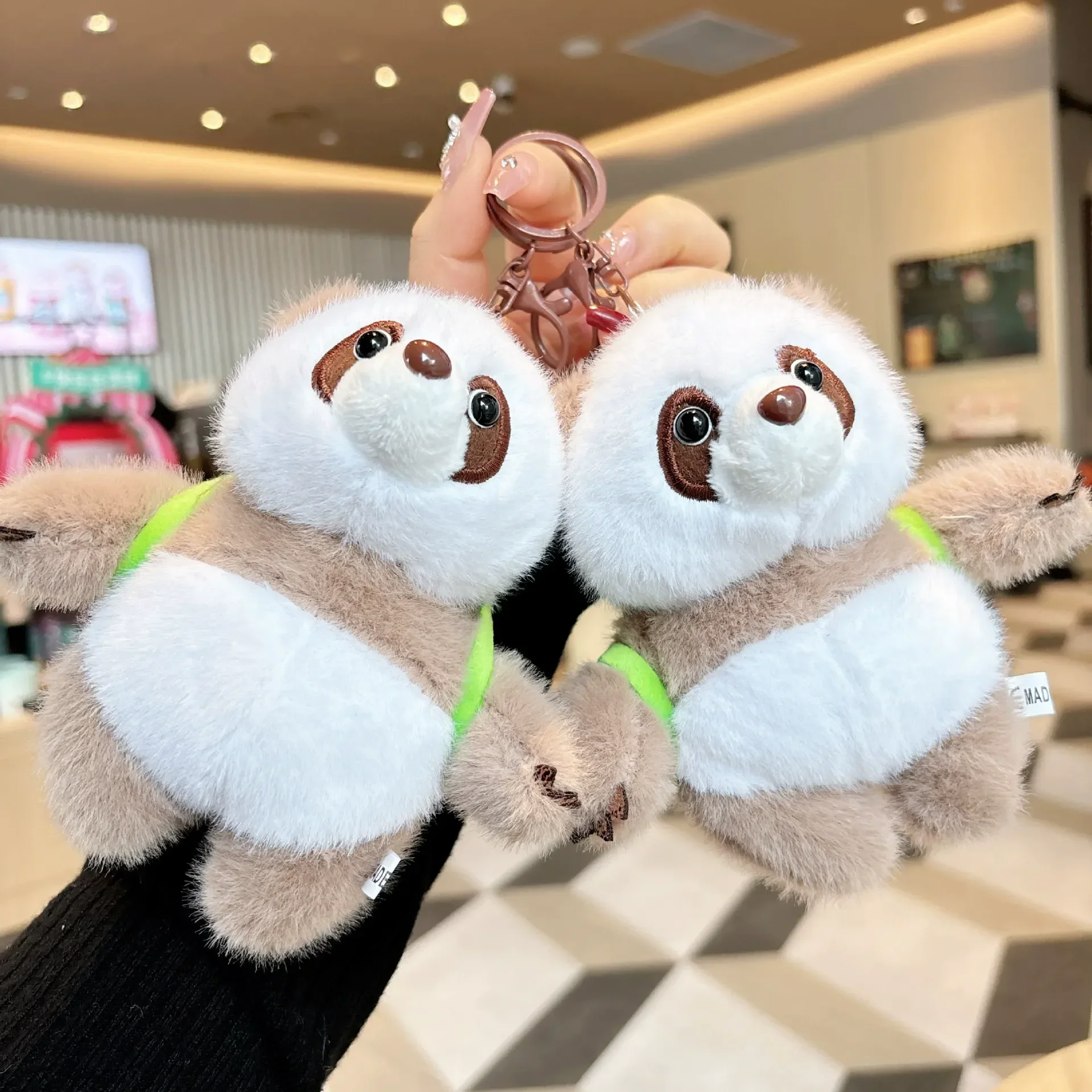 Backpack Panda Plush Keychain - Image 2