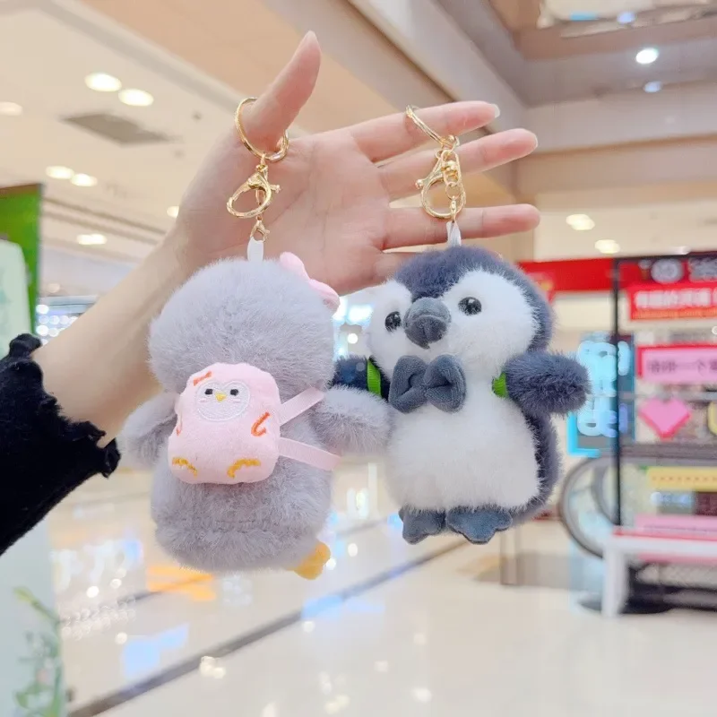 Backpack Penguin Plush Keychain - Image 3
