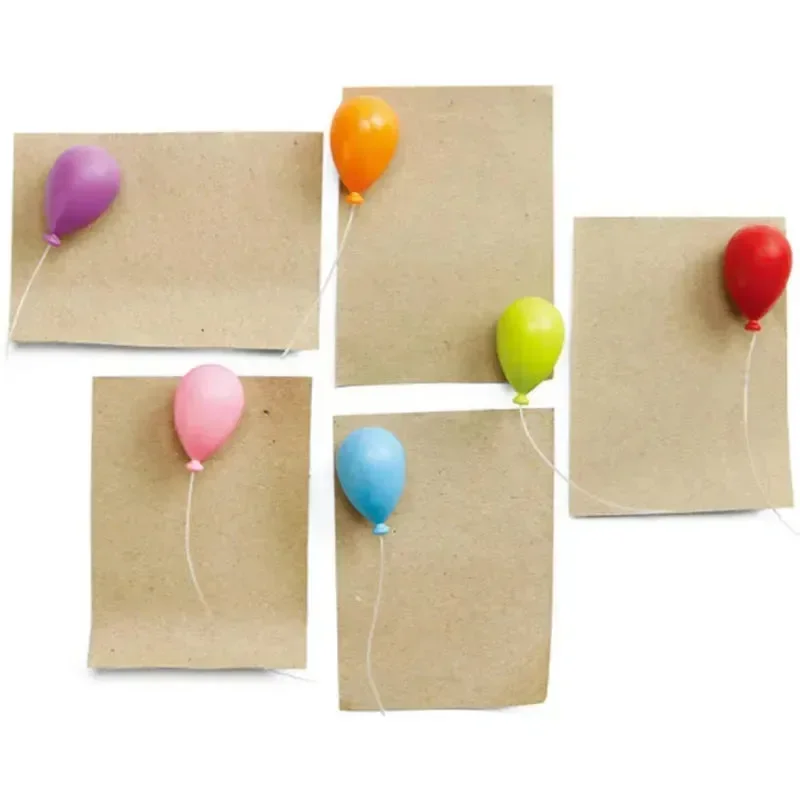 Colorful Balloon Fridge Magnet Set (Set of 6) - Image 3