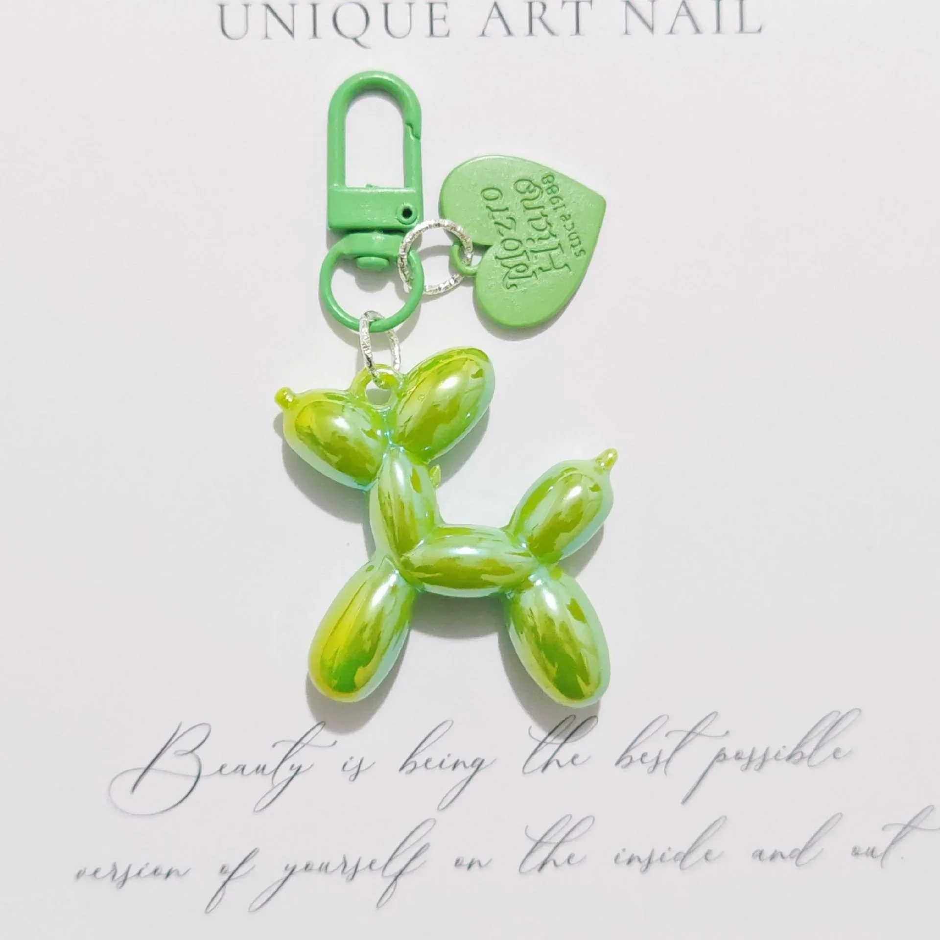Balloon Heart Punk Dog Keychain - Image 23