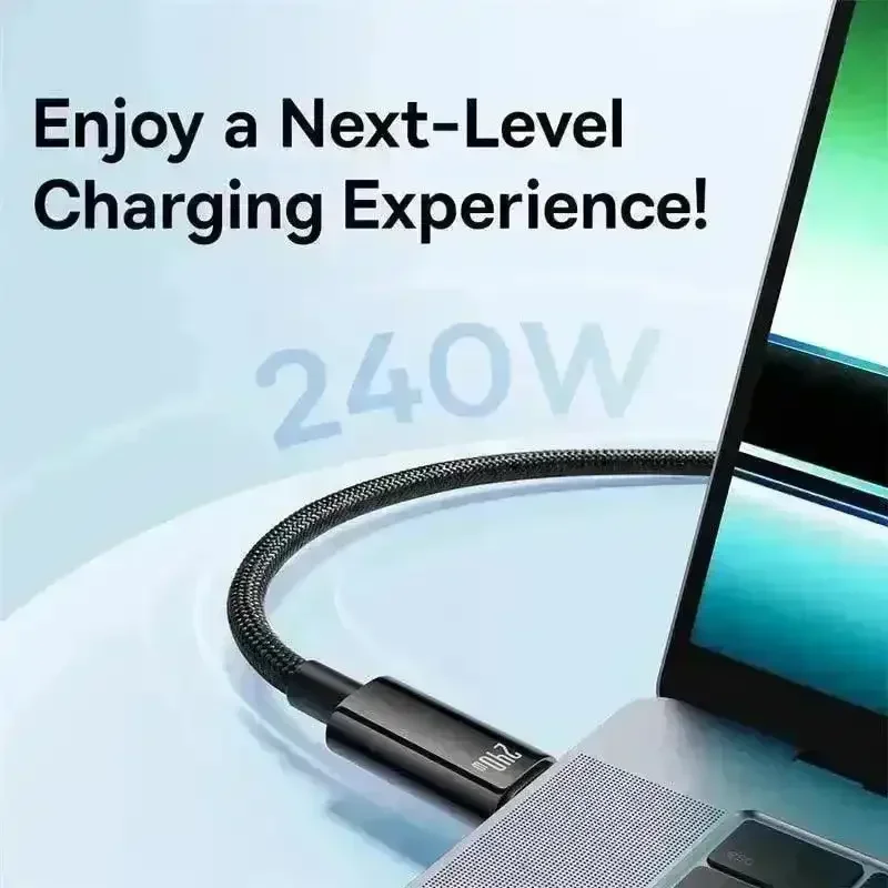 Baseus 240W USB Type-C Data Cable - Image 4