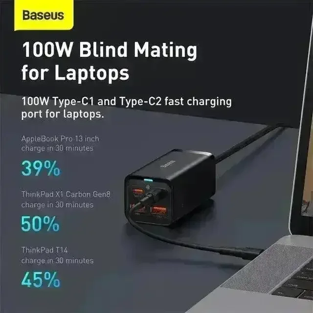 Baseus GaN QC 4.0 Desktop Charger 65W & 100W Models - Image 7