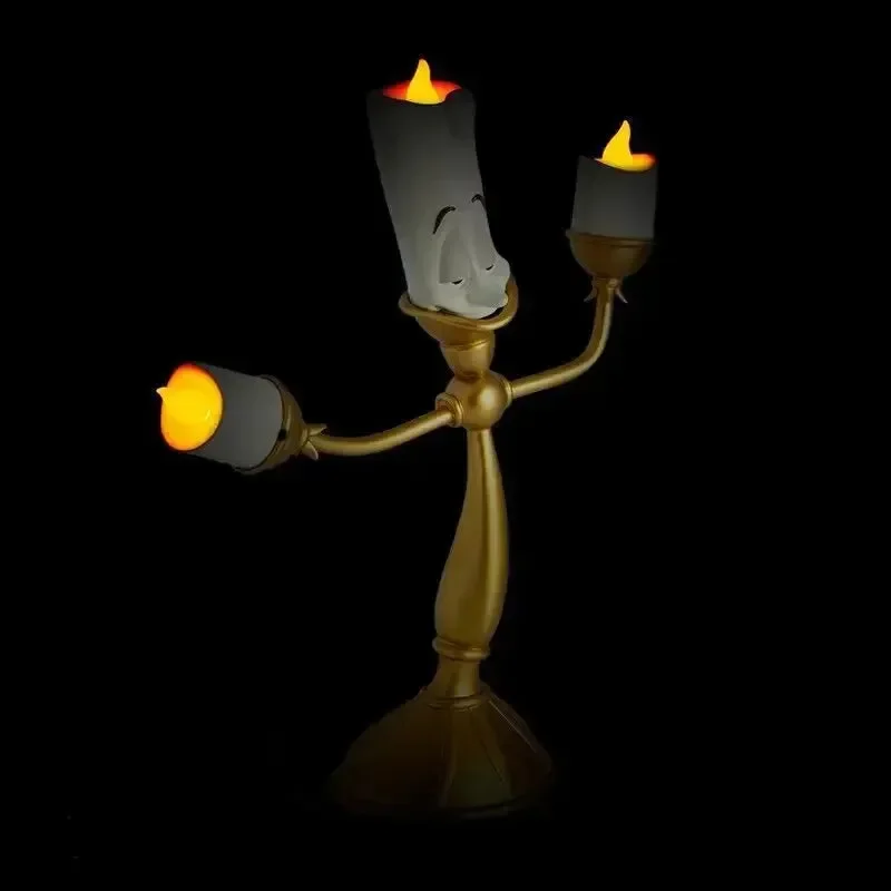 Beauty And The Beast Cogsworth Clock & Lumiere Candle Figurines - Image 9