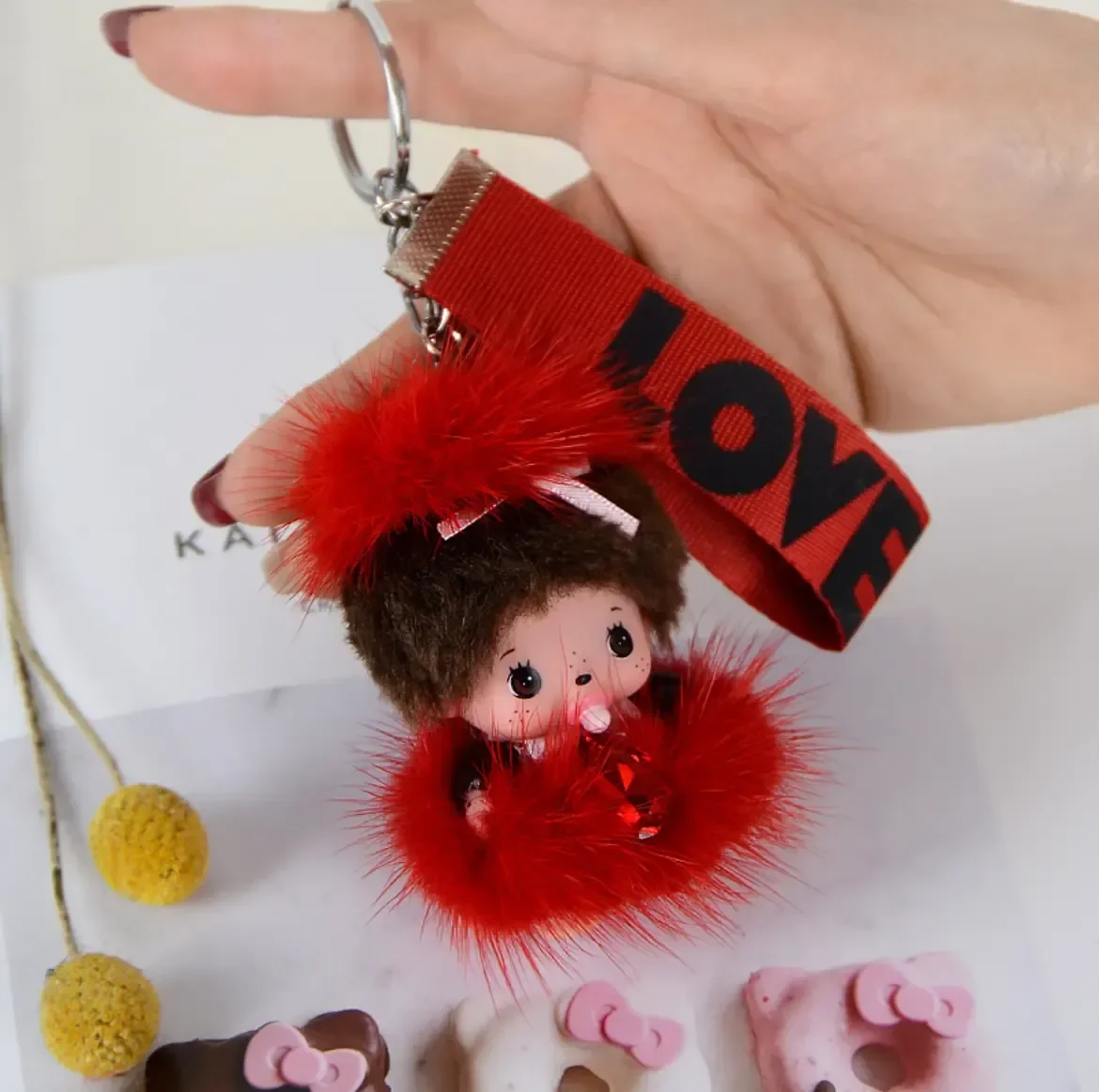 Bebichhichi Furry Love Feels Keychain - Image 3