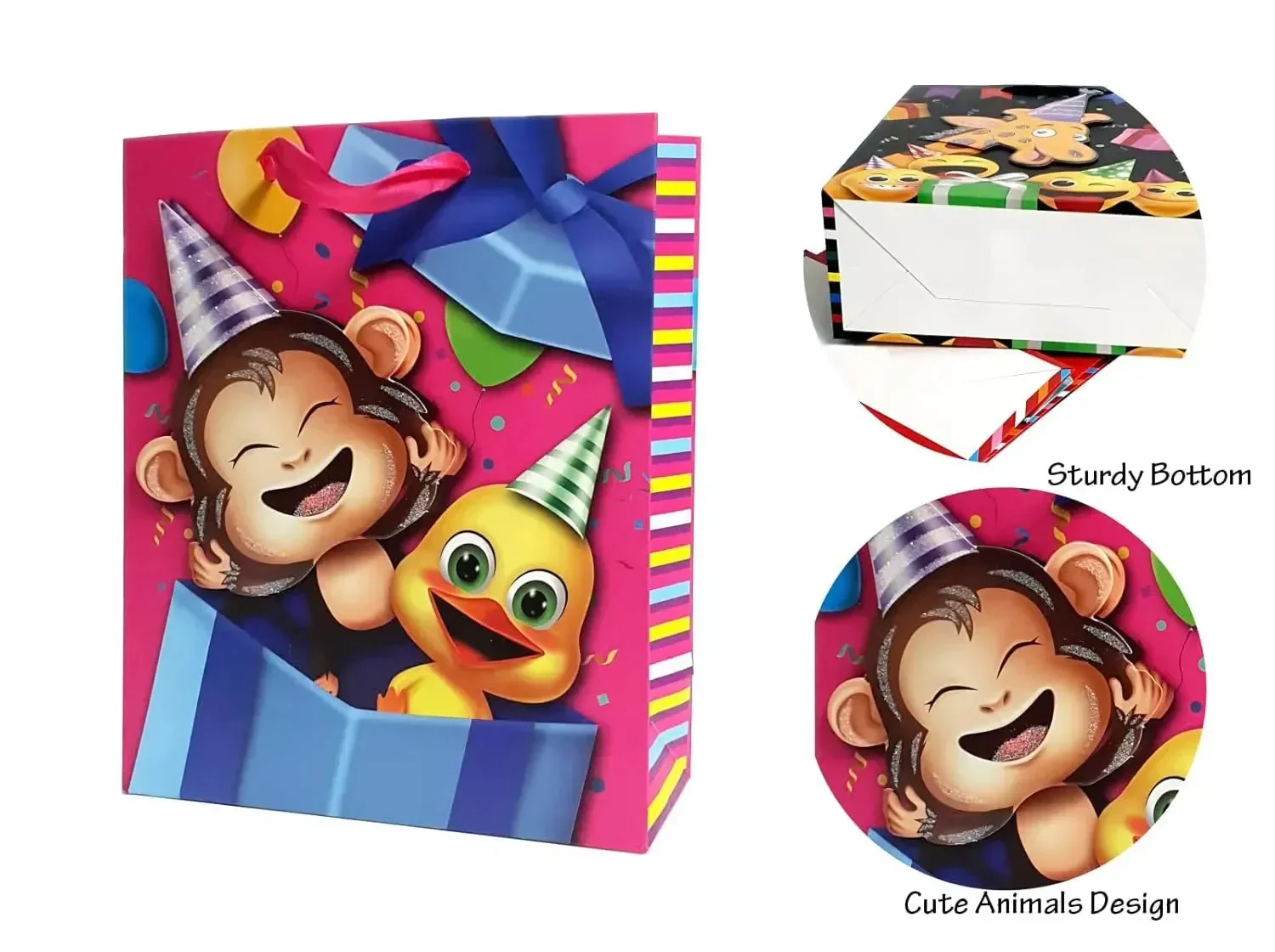 Birthday Animals Paper Gift Bag - Image 3