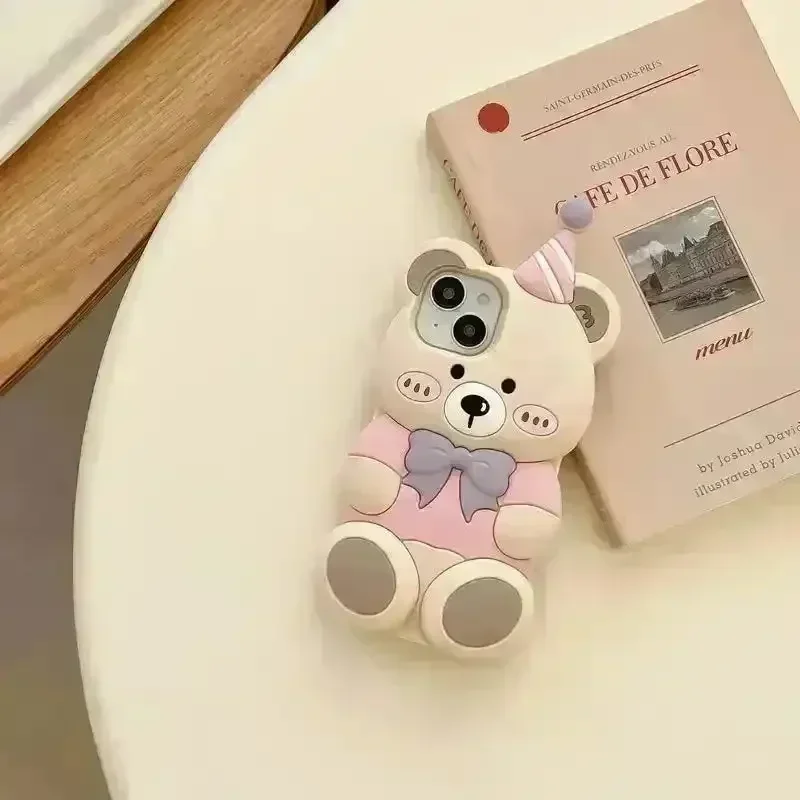 Birthday Bear Phone Case (For iPhones) - Image 2