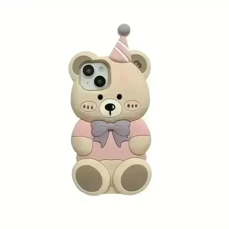Birthday Bear Phone Case (For iPhones) - Image 4