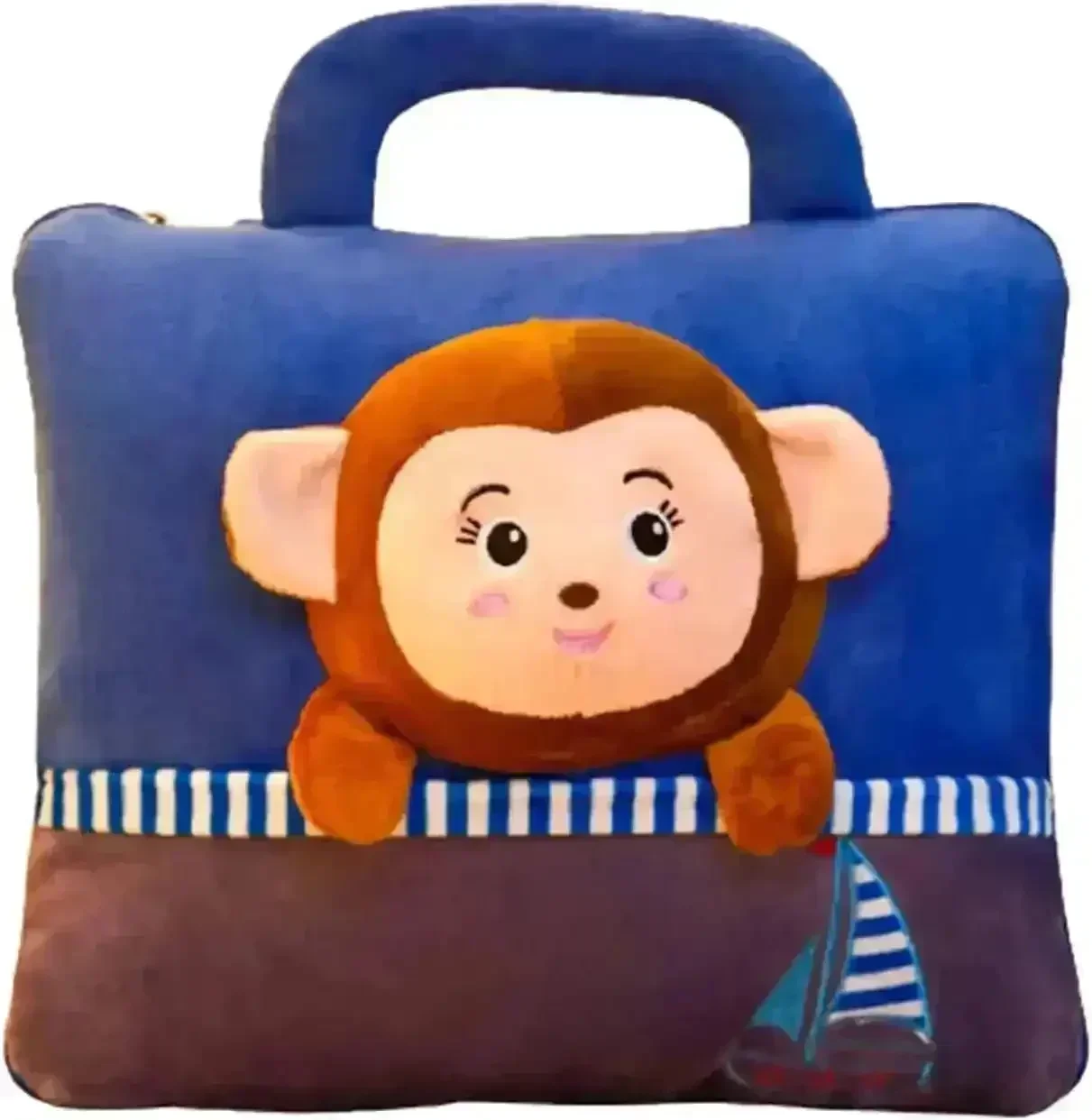 Soft Pillow Monkey Cushion & Blanket - Image 6