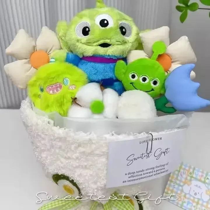 Blooming Cosmic Alien Premium Plush Bouquet - Image 8