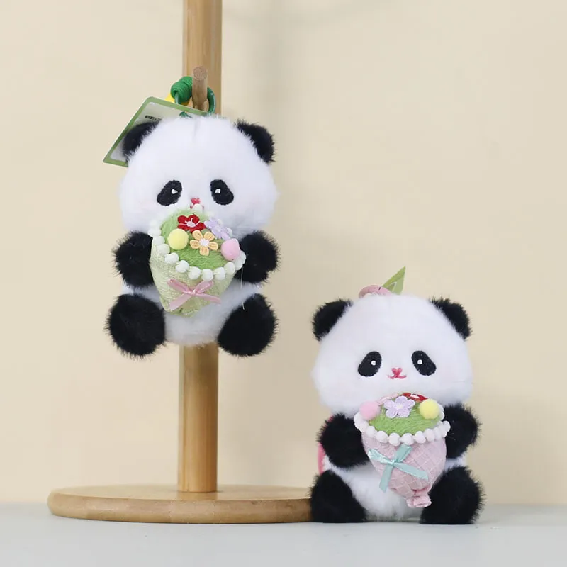 Blooming Panda Plush Keychain - Image 3