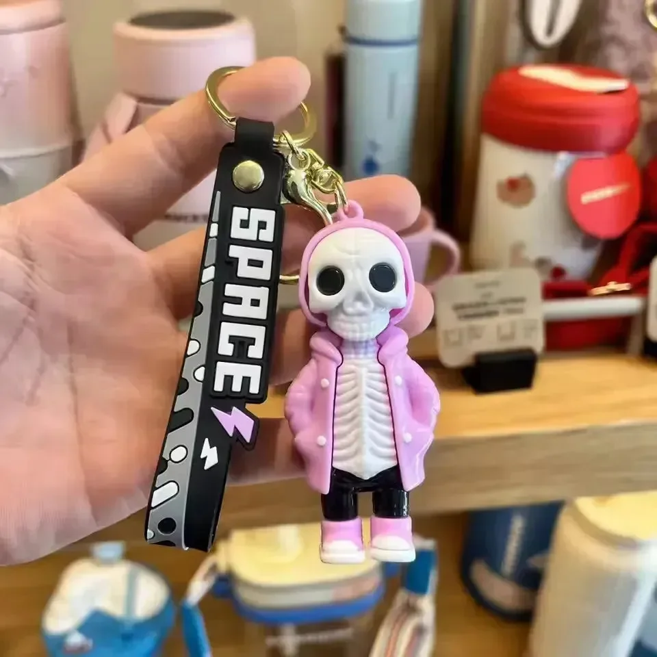 Bone Brigade Hooded Skeleton Keychain - Image 3