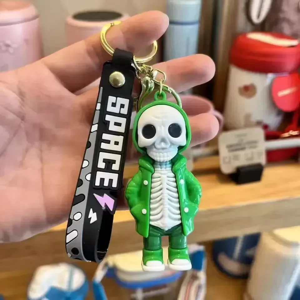 Bone Brigade Hooded Skeleton Keychain - Image 4