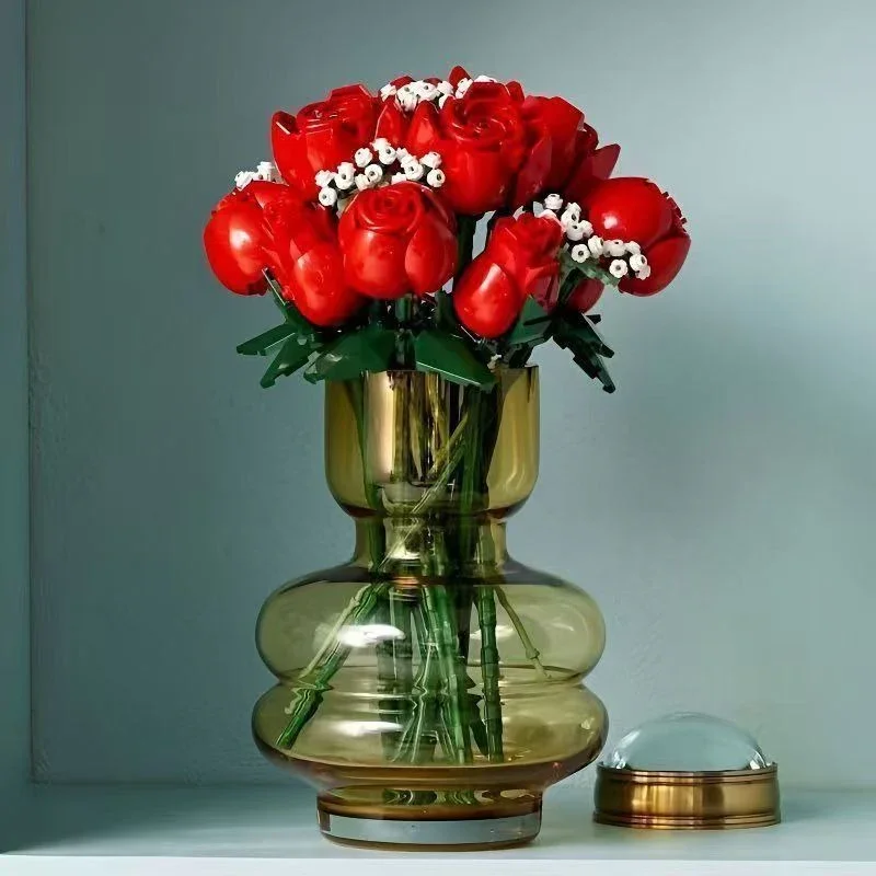 Bouquet of Roses Building Blocks (822 Pcs) - Image 3