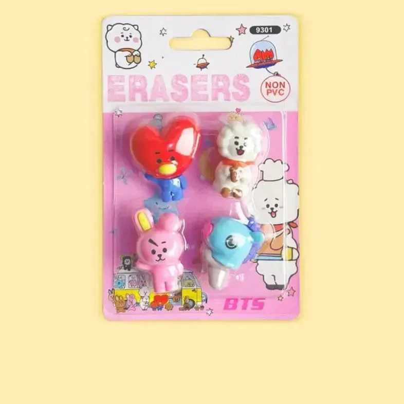 BT21 Clean Slate Eraser (Set of 4) - Image 5