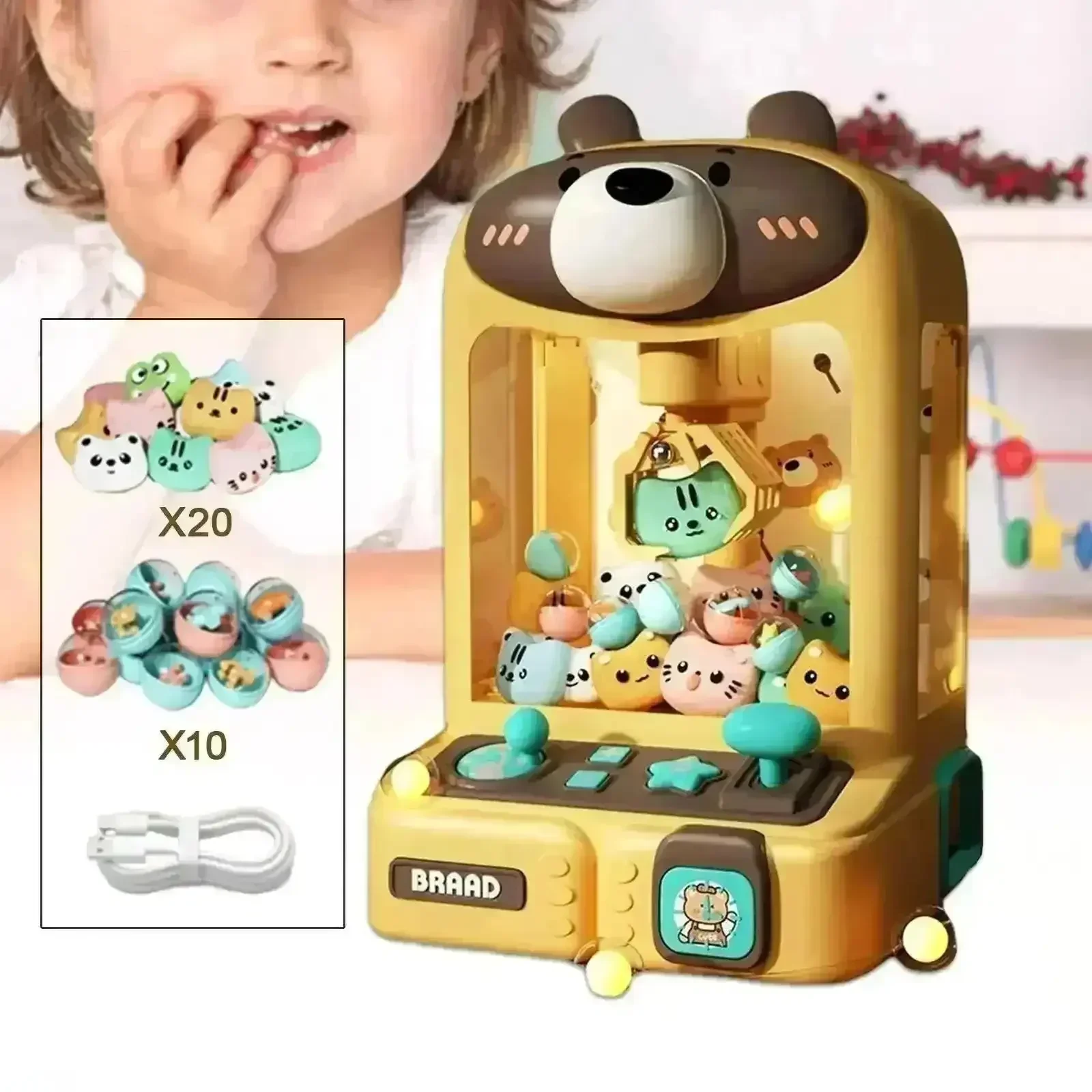 Bunny and Bear Mini Arcade Claw Machine - Image 8