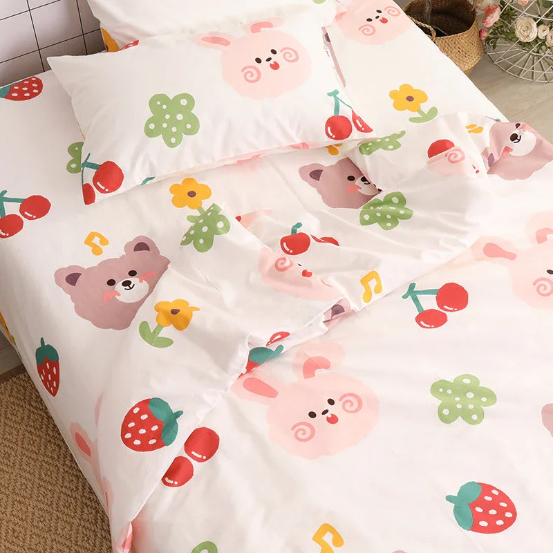 Bunny & Bear Blossom Bedding Set - Image 2