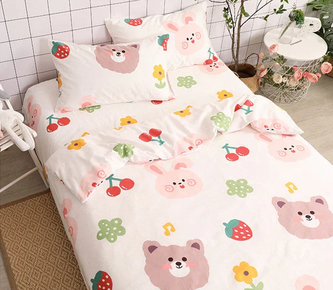 Bunny & Bear Blossom Bedding Set - Image 6