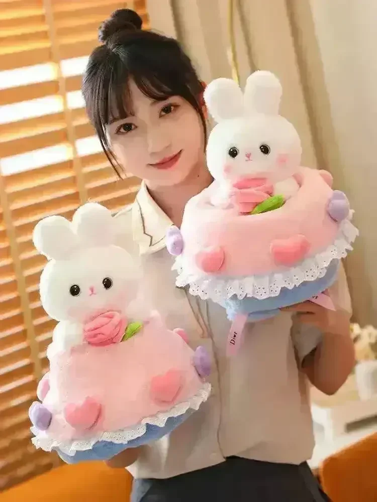 Bunny Blossom: Transforming Rabbit to Bouquet Plush Toy - Image 3