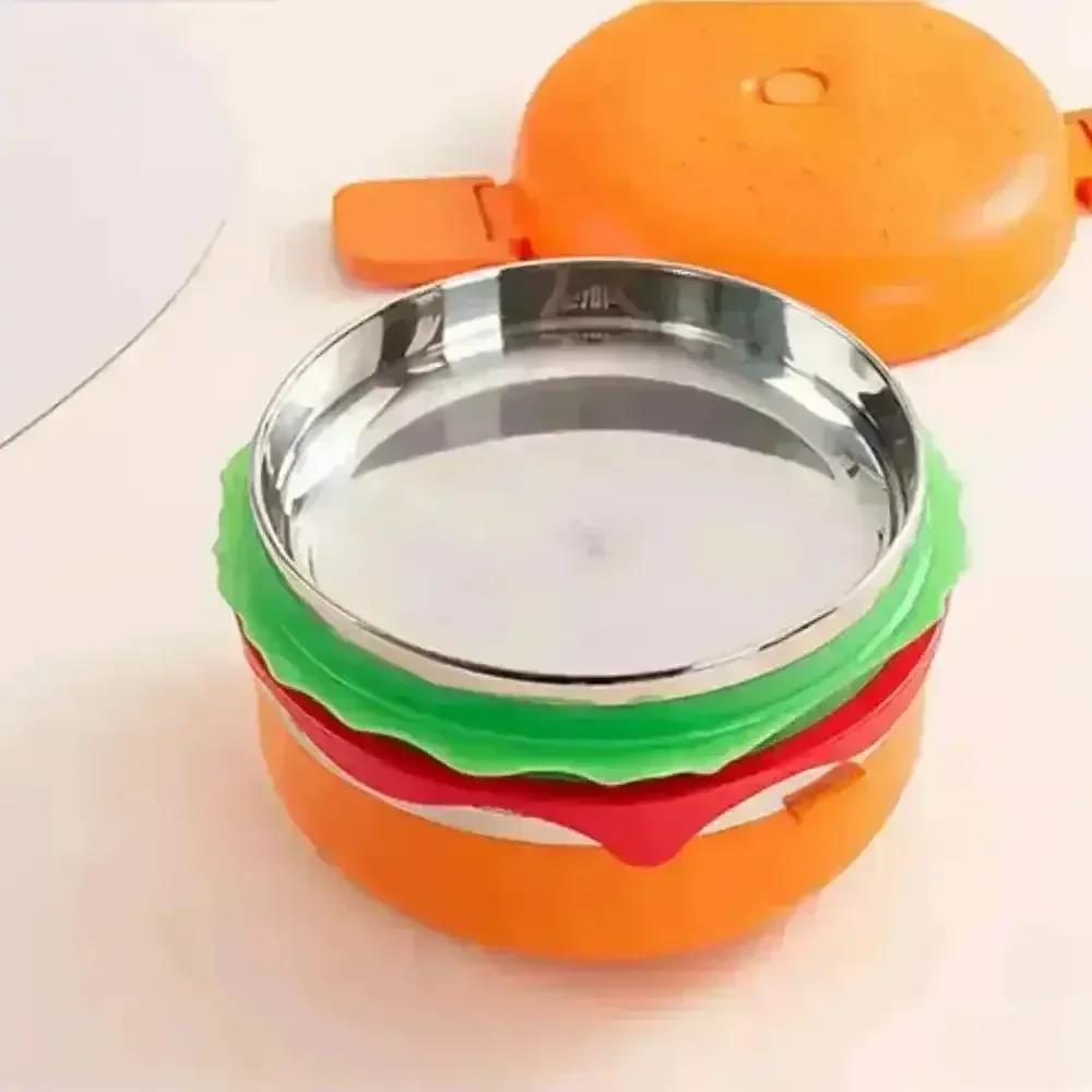 Burger Shaped Stainless Steel Lunch Box - Image 4