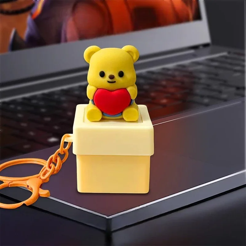 Butter Bear I Love You Fidget Keychain - Image 3