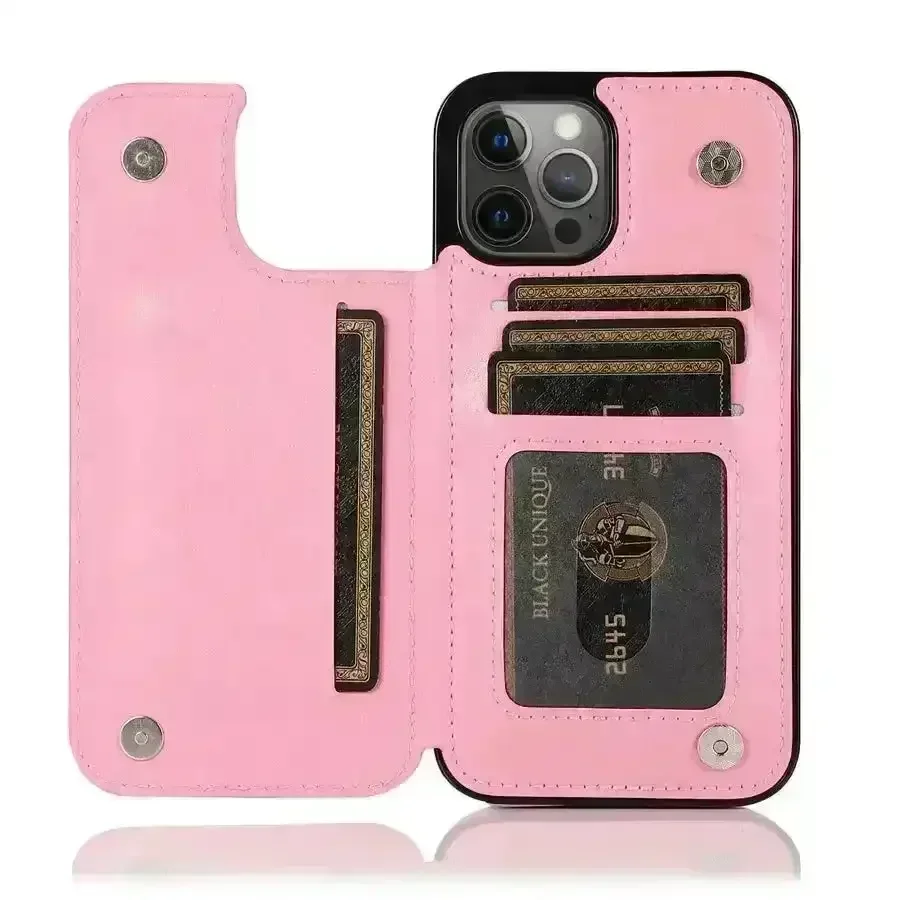 Butterfly Magnetic Flip Leather Phone Case (For iPhones) - Image 2