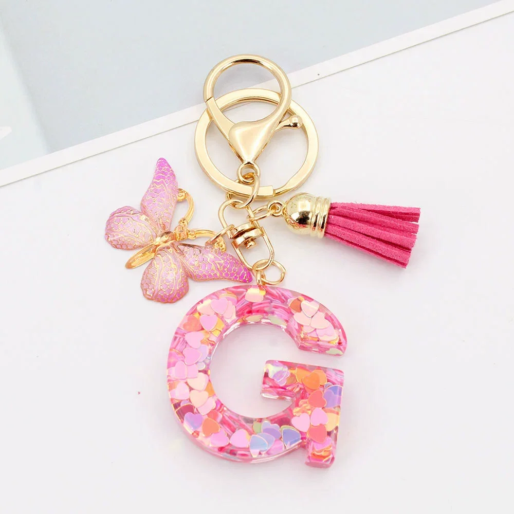 Butterfly Prism Initial Luxe Keychain - Image 10
