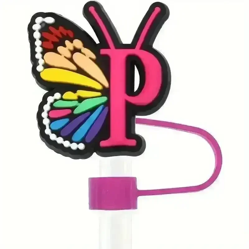 Butterfly Style Letters Silicone Straw Tip Covers For Stanley Cup - Image 33