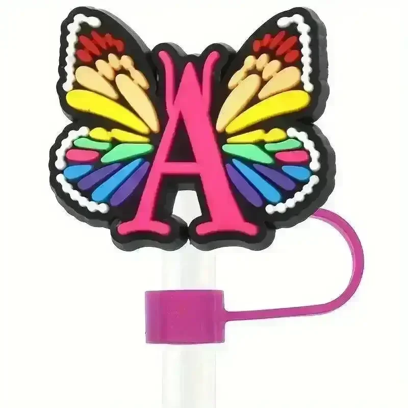 Butterfly Style Letters Silicone Straw Tip Covers For Stanley Cup - Image 9