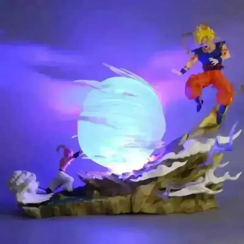 Buu vs Goku Super Saiyan Genki Bomb Action Figure (21 cm)