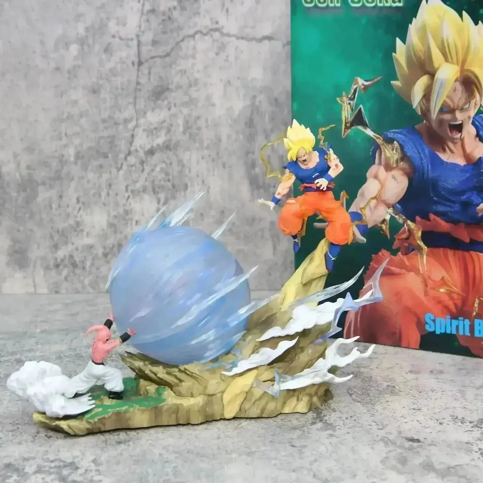 Buu vs Goku Super Saiyan Genki Bomb Action Figure (21 cm) - Image 8