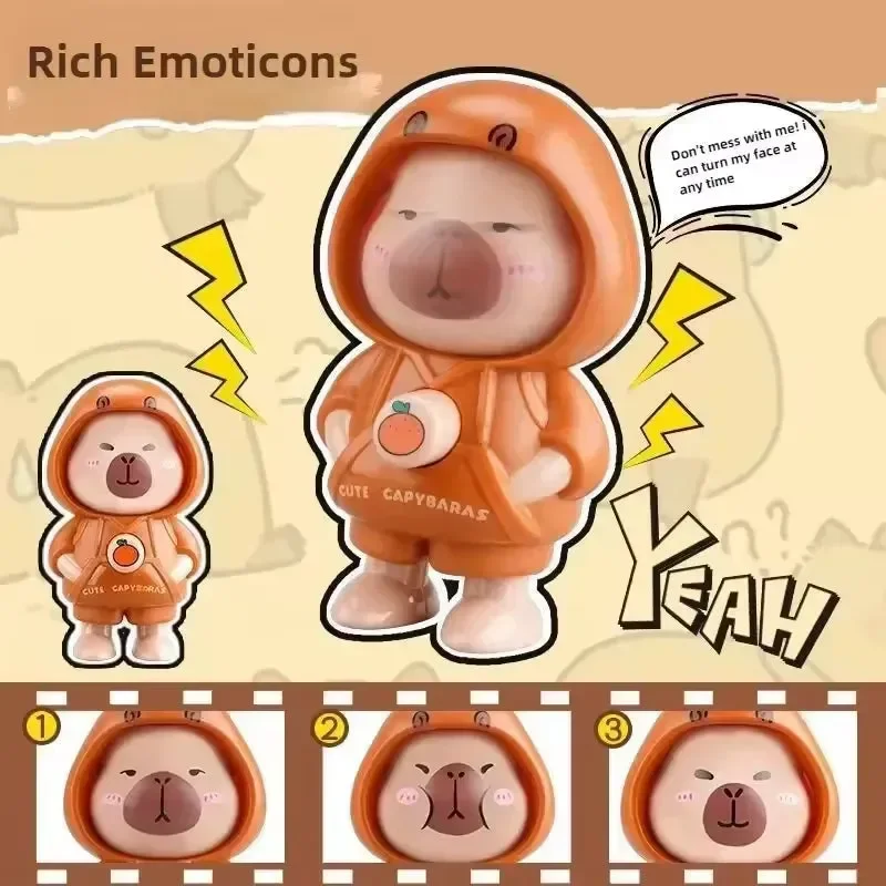 Capy Mood Face-Changing Keychain - Image 2