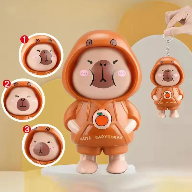 Capy Mood Face-Changing Keychain - Image 3