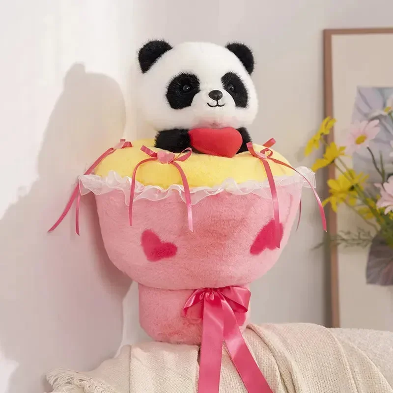 Heartfelt Hugs Capy-Panda Plush Bouquet - Image 8