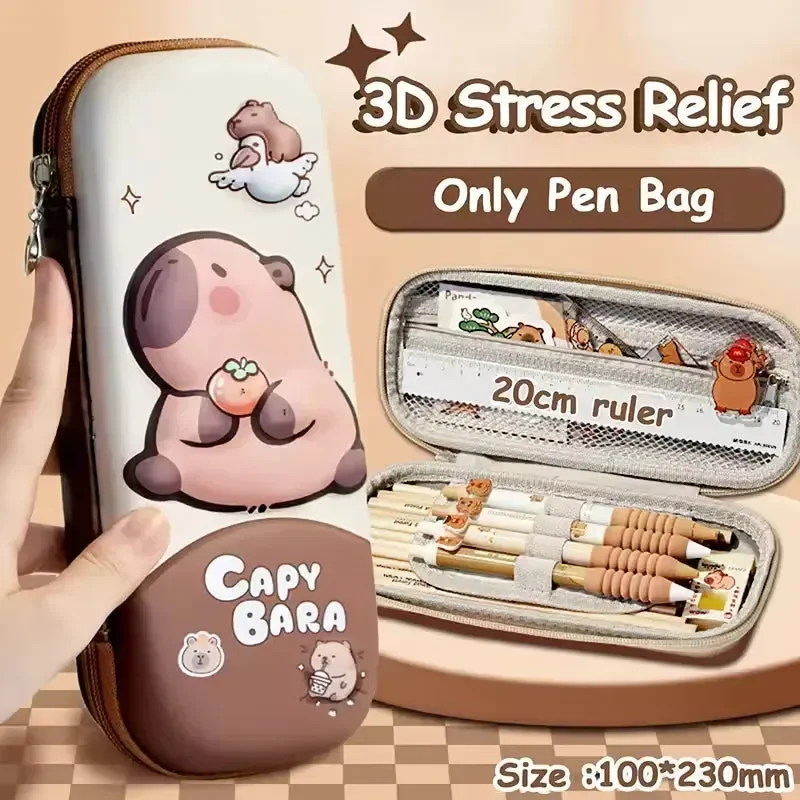 Capy-tivating 3D Stress Relief Pencil Pouch - Image 7