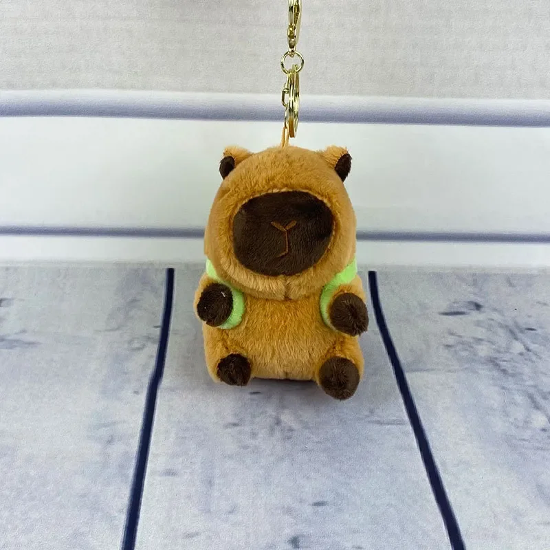 Capy Turtle Backpack Plush Keychain - Image 2