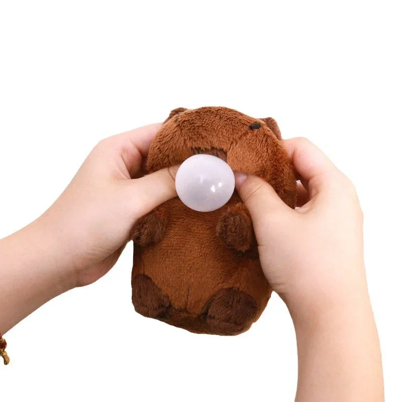 Capybara Bubble Blow Plush Keychain - Image 6