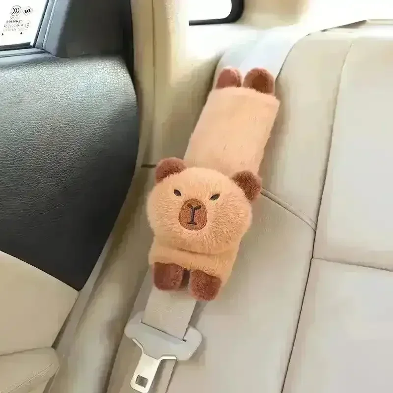Capybara Car Headrest and Seatbelt Protector - Image 3