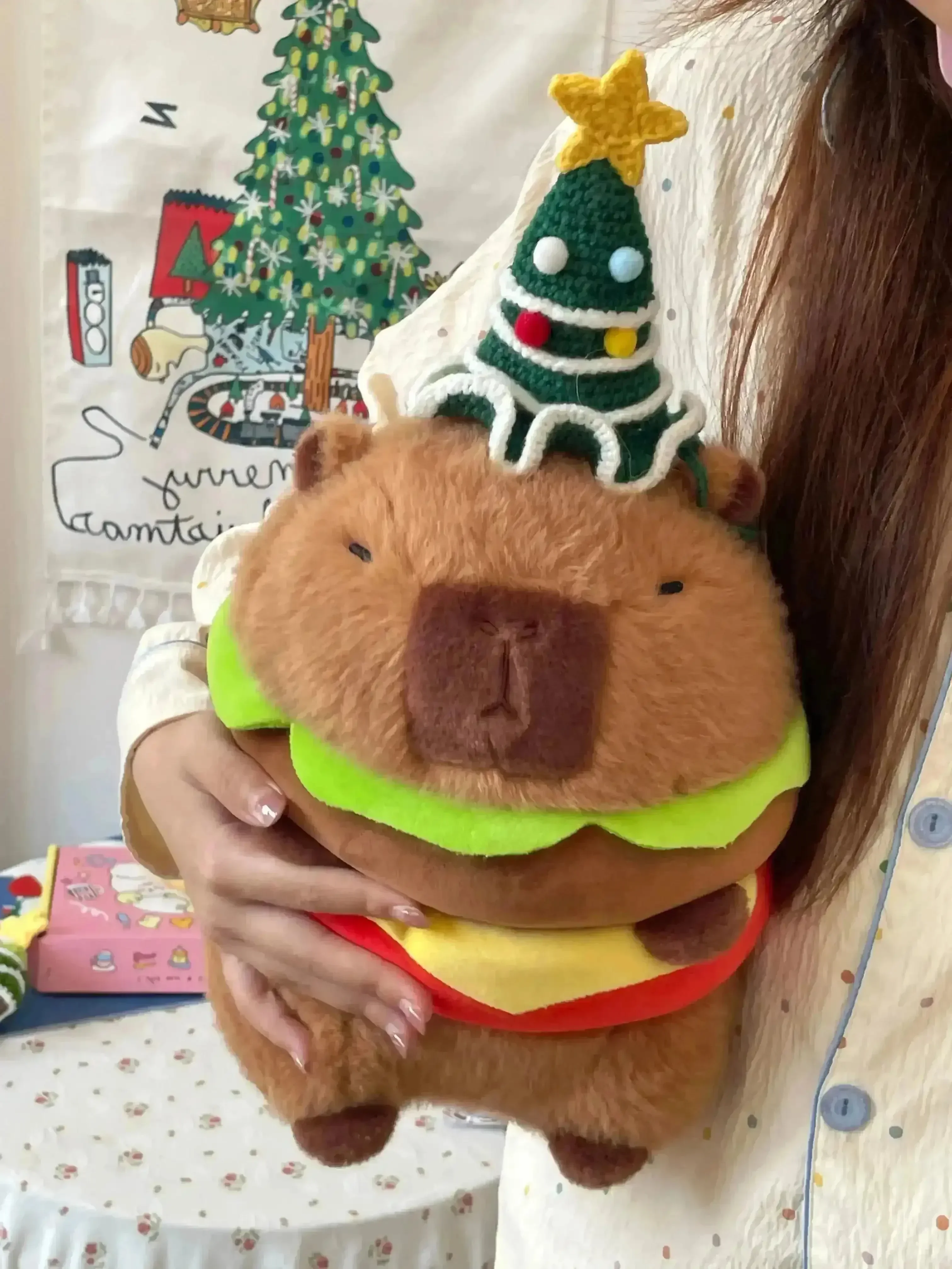 Capybara Christmas Plushie (28 cm) - Image 4