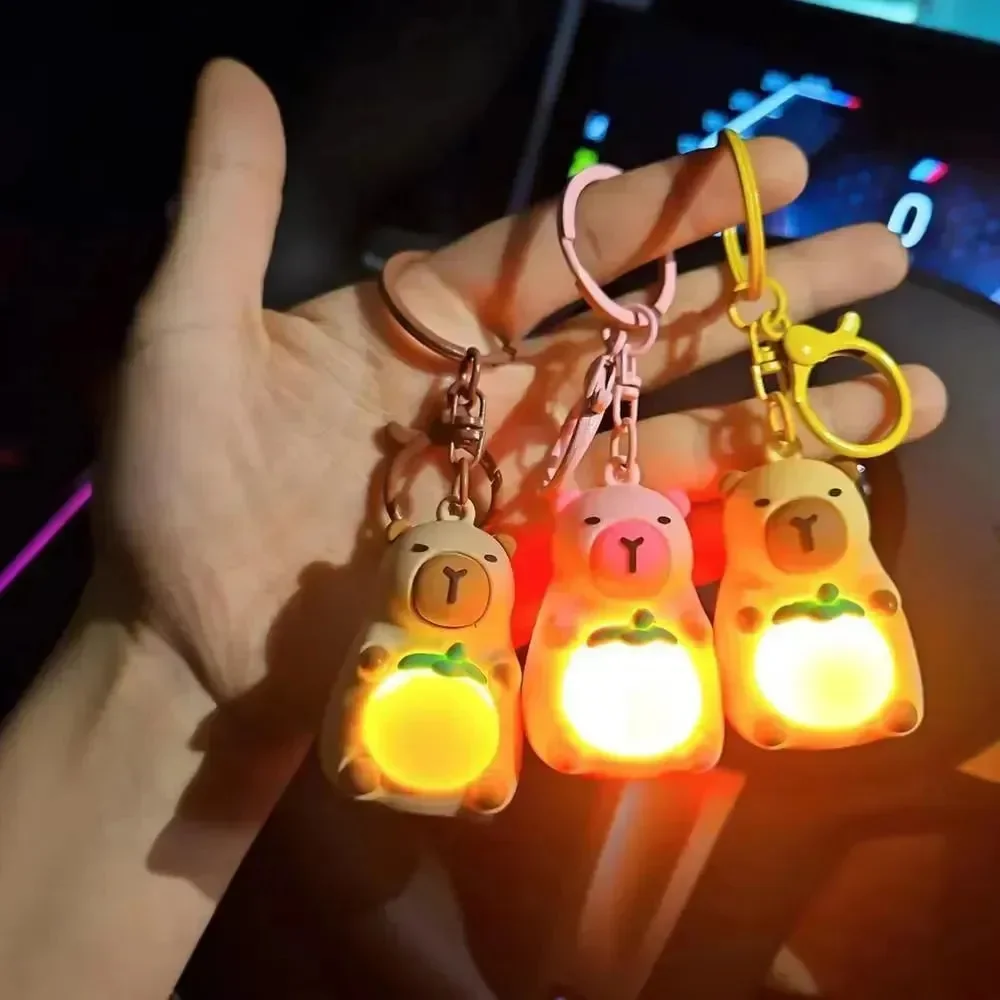 Capybara Citrus Spark Glow Keychain - Image 2