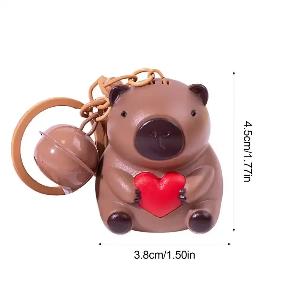 Capybara Heart-Throb Love You Keychain - Image 10
