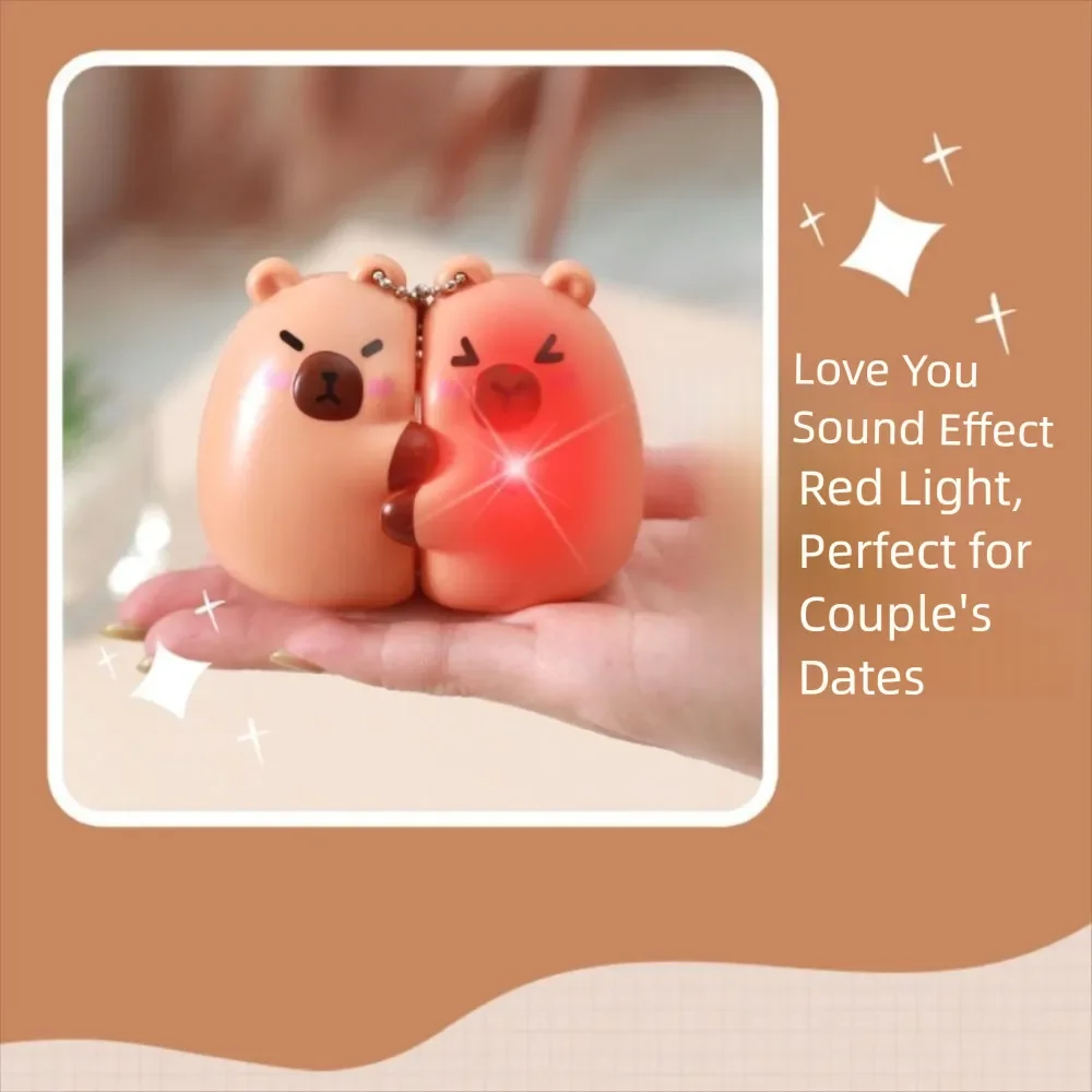 Capybara Love Connection Couple Keychain - Image 5