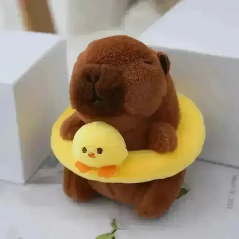 Capybara Swimming Ring Keychain - Image 7