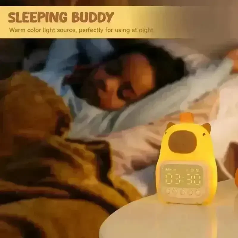 Capybara Warm Night Light Alarm Clock - Image 7