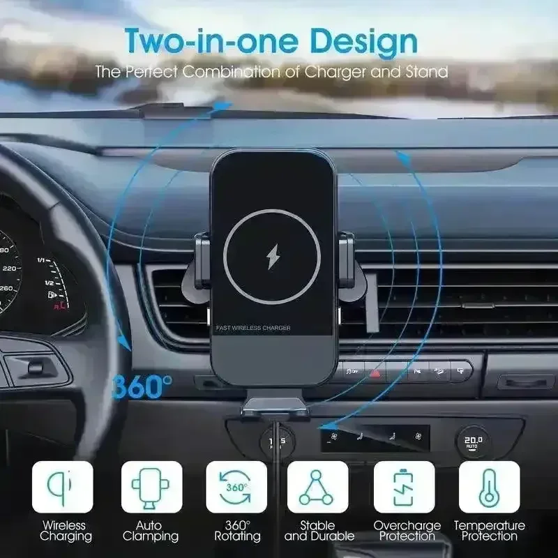 Car Fast Wireless Charger Phone Stand - Image 4
