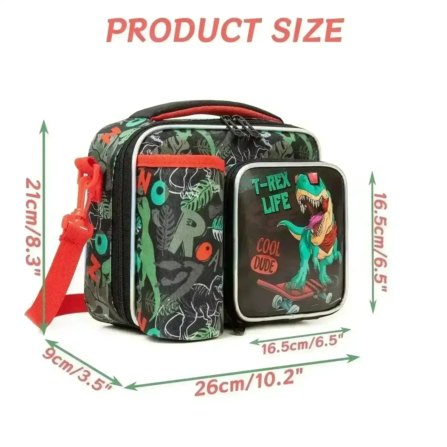 Cartoon Themed Insulated Lunch Bag - Image 13