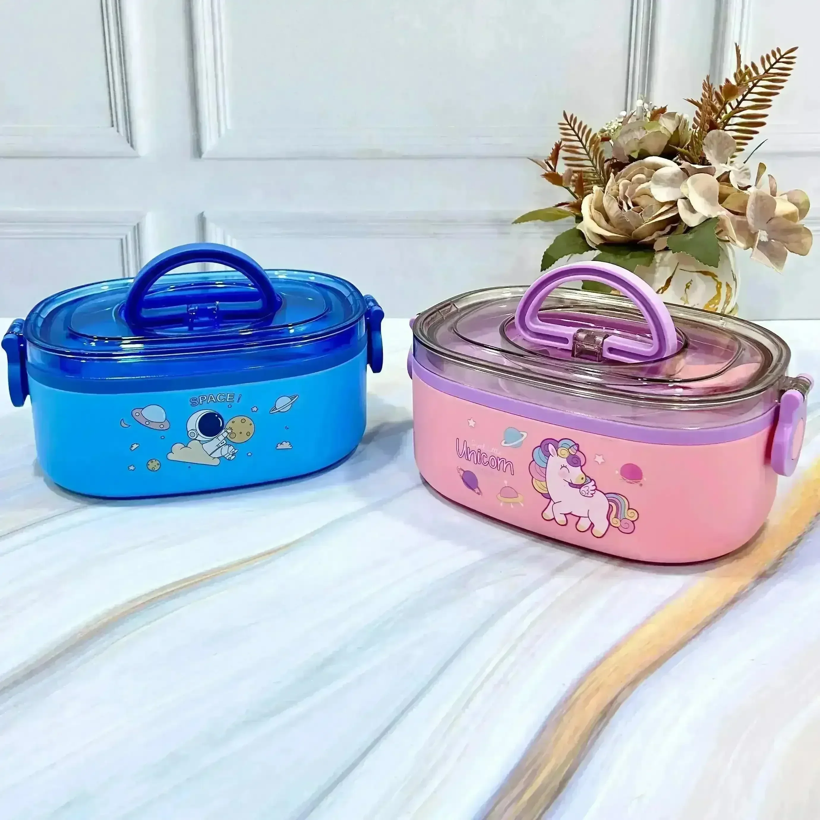 Cartoon Themed Stainless Steel Lunch Box - Image 5