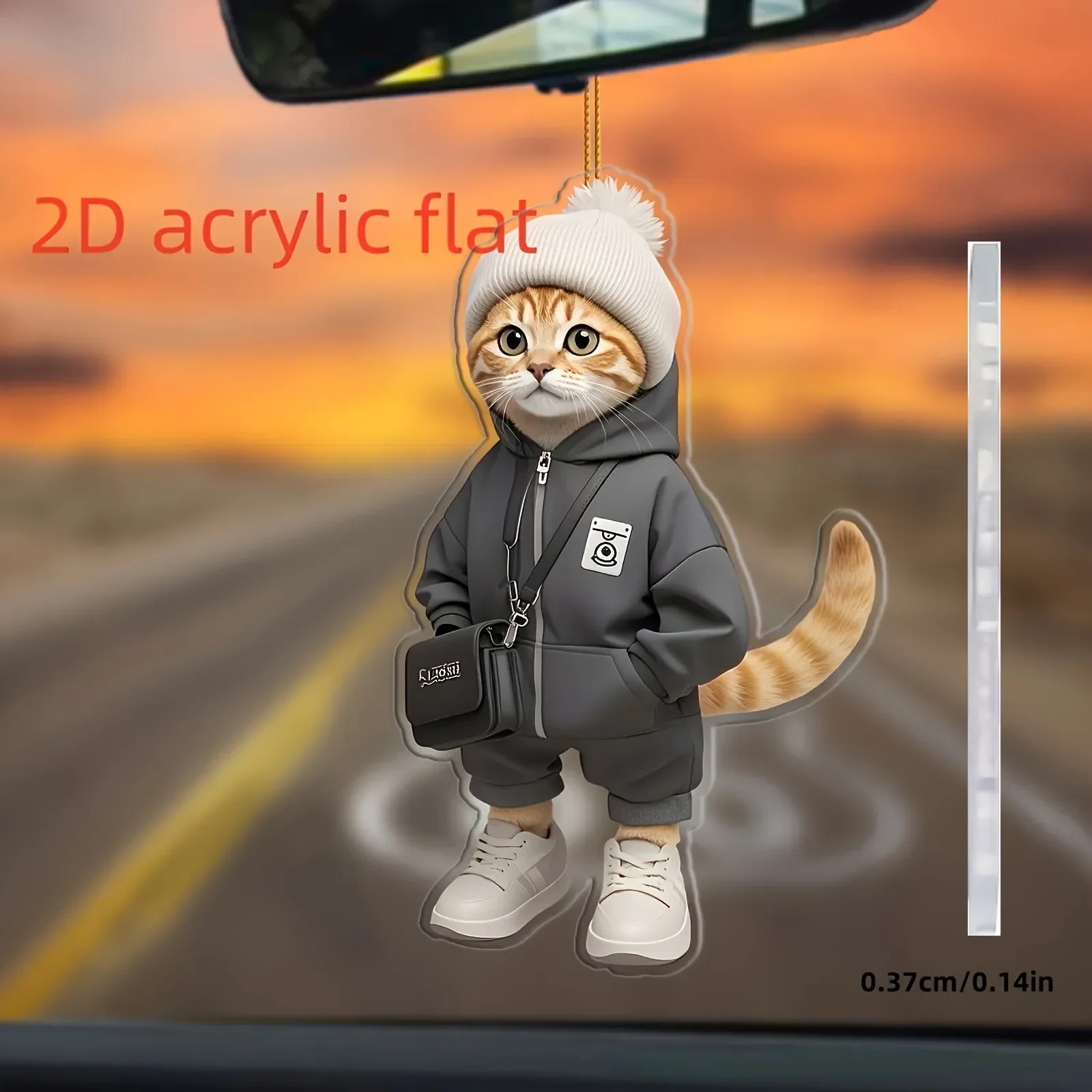 Cute Cat Feline Fancies Acrylic Keychain - Image 7