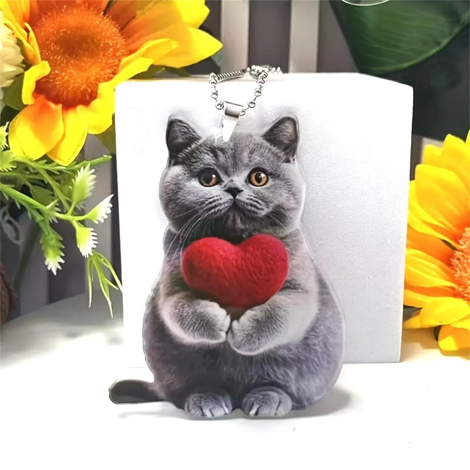 Cute Cat Feline Fancies Acrylic Keychain - Image 8