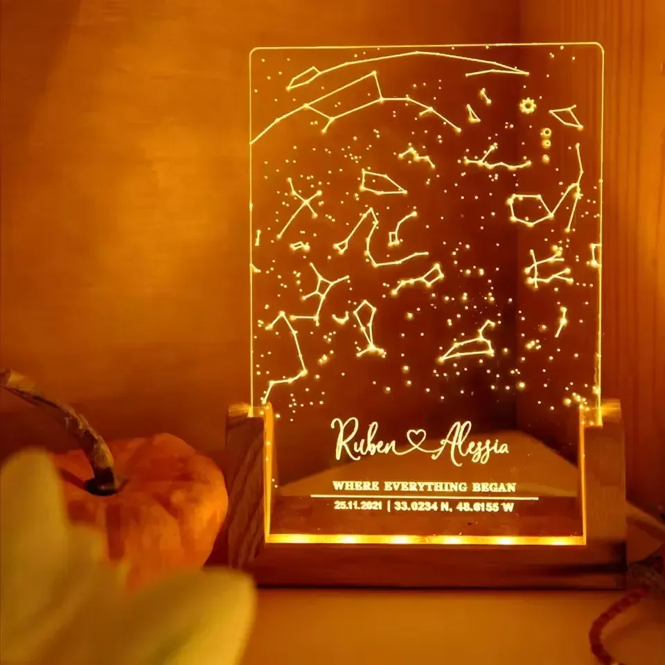 Celestial Connection Zodiac Chart Lamp
